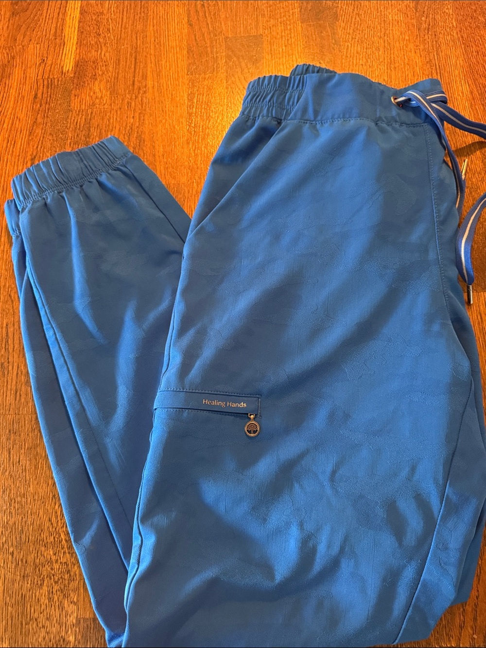 healing hands Men’s Royal Blue Drawstring Scrub Joggers